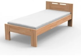Texpol NELA - masívna buková posteľ s parketovým vzorom - Akcia! 90 x 200 cm, buk masív