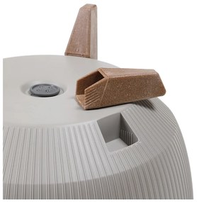 PLASTOVÝ KVETINÁČ ROSA LINEA ECO 18X29 CM BIELA