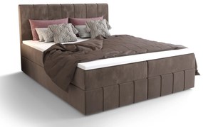 Manželská posteľ  Boxspring 180 cm Barack (hnedá) (s matracom a úložným priestorom). Akcia -20%. Vlastná spoľahlivá doprava až k Vám domov. 1046400