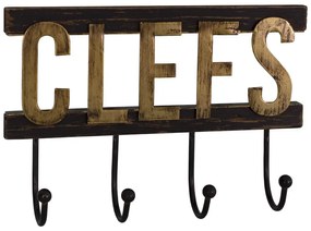 Nástenný drevený vešiak na kľúče - Antic Line