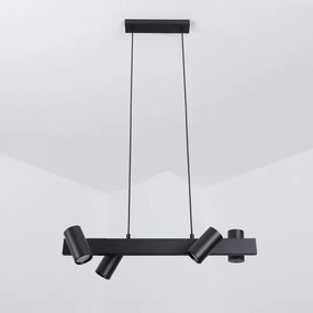 BRILAGI - LED RGBW stmievateľný luster na lanku SELE 4xGU10/6,5W/230V čierny