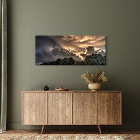 Obraz mračien a lesa (120x50 cm)