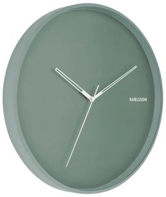 Mätovozelené nástenné hodiny Karlsson Hue, ø 40 cm
