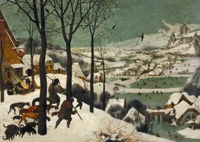 Pieter the Elder Bruegel - Obrazová reprodukcia Hunters in the Snow (Winter), 1565, (40 x 30 cm)