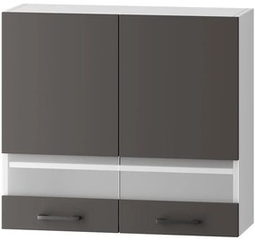 Kuchynská skrinka Clara Ws80 Sp šedý grafit/Artisan