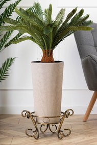 STOJAN NA KVETINÁČ SHANE 21X38 CM ZLATÁ