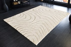 Koberec WAVE 170x240cm krémovo béžový