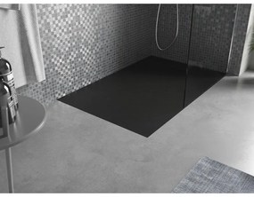 Mexen Otto, SMC obdĺžniková sprchová vanička 130 x 80 cm, čierna, 4N708013