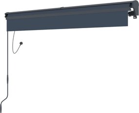 Elektrická markíza s LED osvetlením BestBerg BBSU-EL250CG / 250 × 200 cm / sivá
