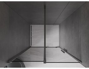 Mexen Velar, posuvné sprchové dvere do otvoru 110 cm, 8mm šedé sklo, grafit brúsený, 871-110-000-41-66