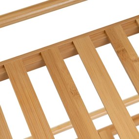 Bambusový pojazdný regál v prírodnej farbe 44x75 cm – Casa Selección