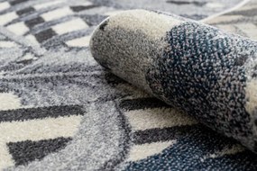 Koberec HEOS 78540 krém / nebeský LÍSTIE DŽUNGĽA