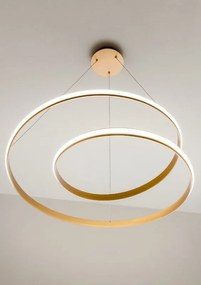 Redo 01-1794  TORSION SU LED 30W D550 interiérové závesné svietidlo 3000K bronzová 2490lm