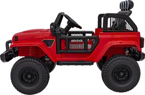 Ramiz OFF-ROAD 3.0 terénne auto pre deti Červené + diaľkové ovládanie + pomalý štart + pásy + LED audio