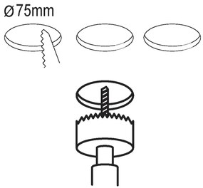 Eglo 99135 - SADA 3x LED zapustené stropné svietidlo FUEVA 5 1xLED/2,7W/230V