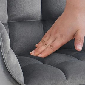 Stolička Tirana zamat - tmavo šedá