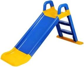 Detská šmýkačka s rebríkom 140cm - modrá / žltá, 0140/03