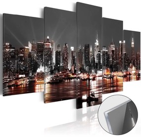 Artgeist Obraz na akrylátovom skle - Gray City [Glass] Veľkosť: 100x50