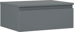 Mexen Orio, kúpeľňová skrinka 60 cm s hornou časťou, 1 zásuvka, grafitová matná, 91A10-06023-1-BFC66