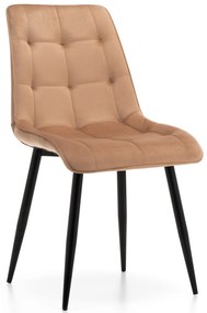 JAKS Jedálenská stolička Chic velvet béžová