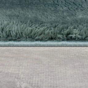 Syntetická kožušina v petrolejovej farbe 200x290 cm Faroe Wool Look Fur – Flair Rugs