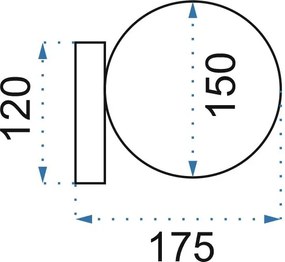 Toolight Toolight, nástenná lampa 1xE27 APP1009-1W, zlatá, OSW-05550