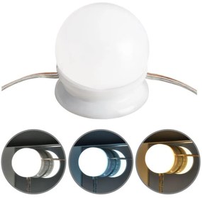 Dekoratívne LED osvetlenie na zrkadlo, 10 lámp, USB napájani
