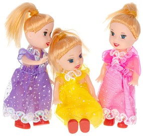 KIK Bábiky do domčeka pre bábiky sada 3ks 10cm