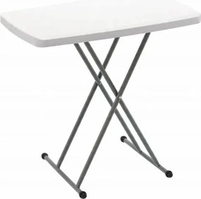 Skladací turistický / cateringový stôl s nastaviteľnou výškou