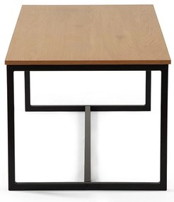 Noela Konferenčný stolík s čiernym rámom TABULA 90