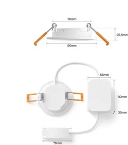 Philips - Sada 3x LED RGBW stmievateľných kúpeľňových podhľadových svietidiel Hue SLIM LED/8,3W/230V IP44