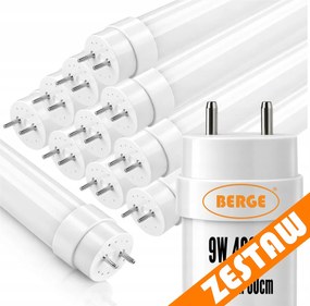 10x LED trubice 60cm T8 9W 1440lm 4000K - nieutrálná biela