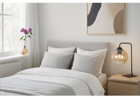 Stolná lampa Costa, 1x medové sklenené tienidlo, b