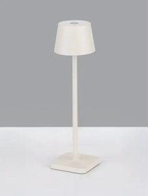 Vonkajšia stolová lampa Deck biela