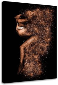 Gario Obraz na plátne Krásna žena v zlatom prachu Rozmery: 70 x 100 cm