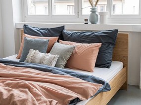 Bavlnené obliečky CALMORA tmavo sivé Rozmer obliečky: 2 ks 70 x 90 cm | 160 x 220 cm