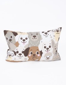 Bavlnená obliečka na vankúš Renforcé 40 × 60 cm - Psie invázie