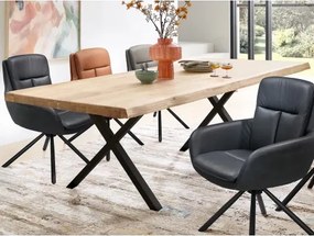 Jedálenský stôl z dubového dreva Chris X, 240x100 cm%