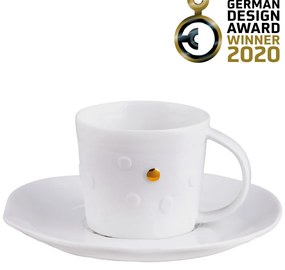 Räder Biely porcelánový hrnček s tanierikom MIX & MATCH