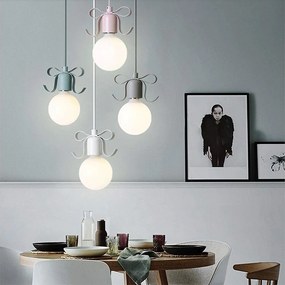 Toolight Narni, závesné stropné svietidlo 1xE27 APP188-1CP, šedá, OSW-00265