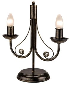 Lamkur Stolná lampa DONATO 2xE14/40W/230V LN 2.29 CZARN
