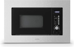 Klarstein Verosteel vstavaná mikrovlnná rúra s grilom | 800 W gril | 700 W mikrovlnka | 60 cm