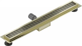Mexen Flat M33 nerezový sprchový žľab 70 cm, zlatá, 1533070-15