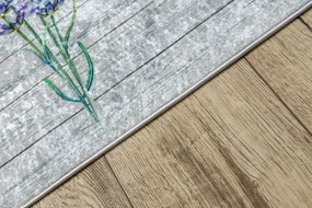 Protišmykový koberec / behúň ANDRE 2716 sivý / fialový