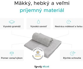 Uterák CARRARA 60x100 cm svetlo hnedý, 100% bavlna