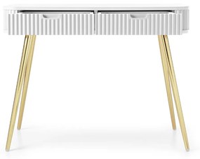 KONZOLA BELLISSA BIELA + ZLATÉ NOHY