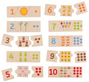 Bigjigs edukatívne puzzle počítanie