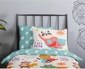 Bavlnené detské obliečky do postieľky 120x150 cm Superhero – Good Morning