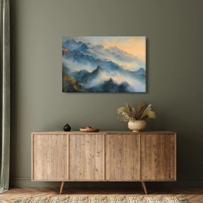 Obraz - Maľovaná horská krajina (90x60 cm)