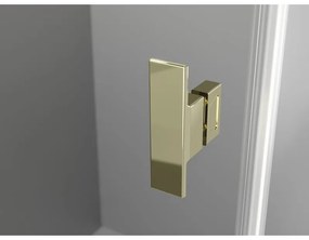 Mexen Mist-H Duo, 2-krídlový výklopný sprchový kút 85 x 75 cm, číre sklo, zlatý lesklý profil, 8A5-085L-075P-50-00